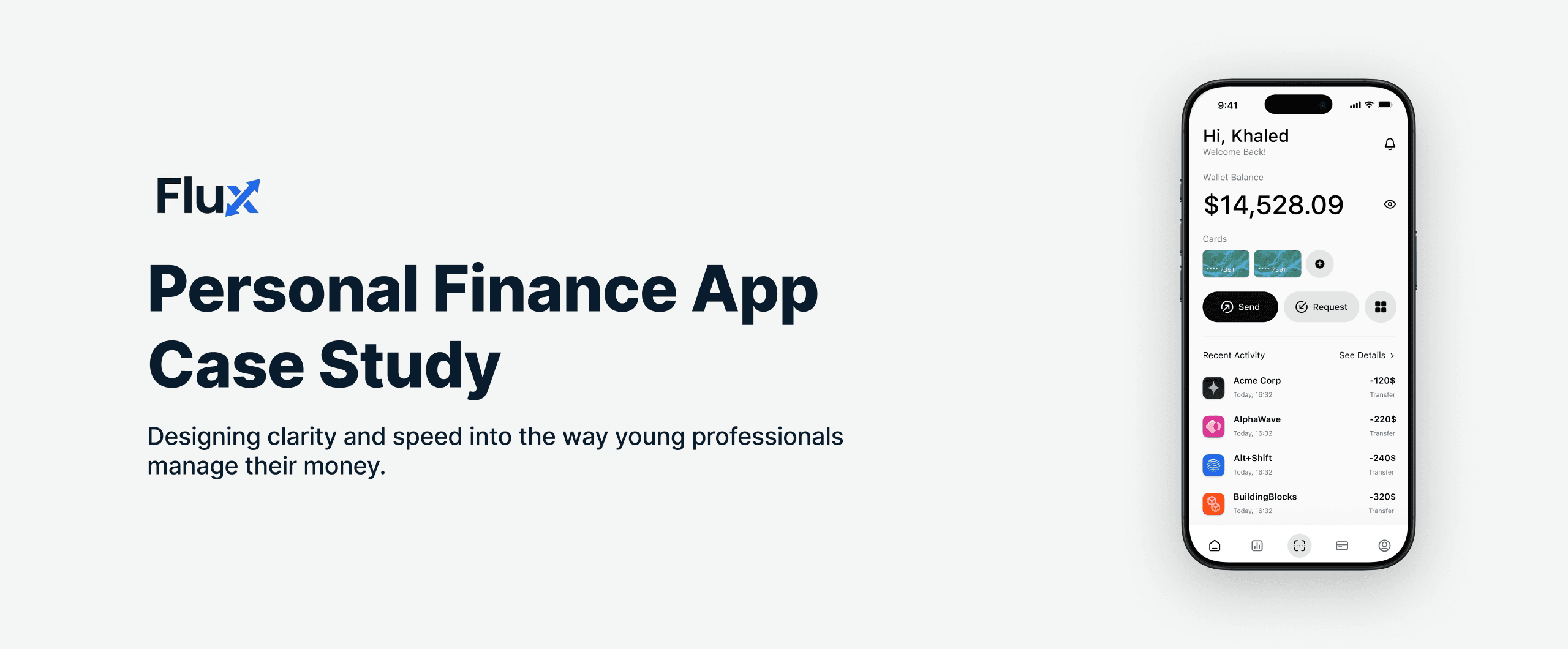 Flux — A personal finance app that treats budgeting as a habit, not a spreadsheet.