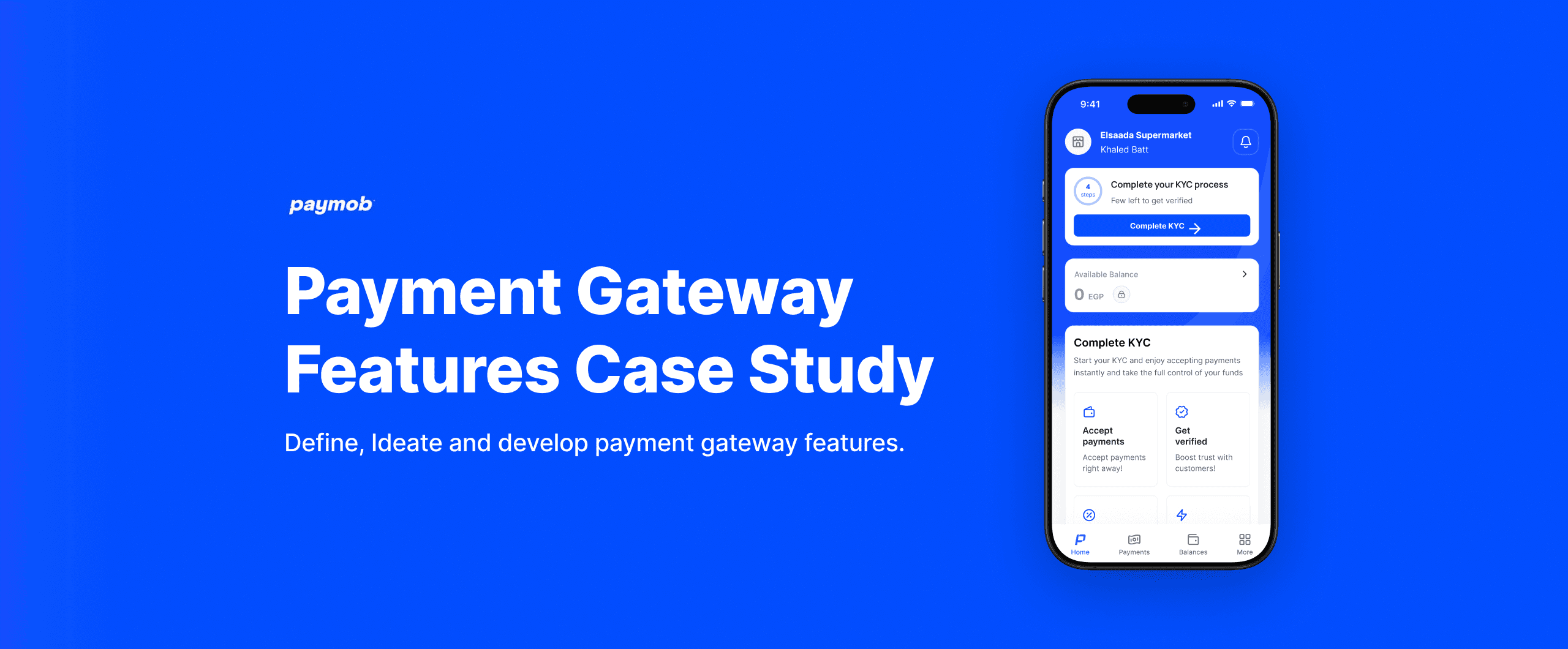 Paymob cover — Designing a Business Pulse layer for 390k+ merchants across MENA — turning raw transaction data into plain-language daily insights.